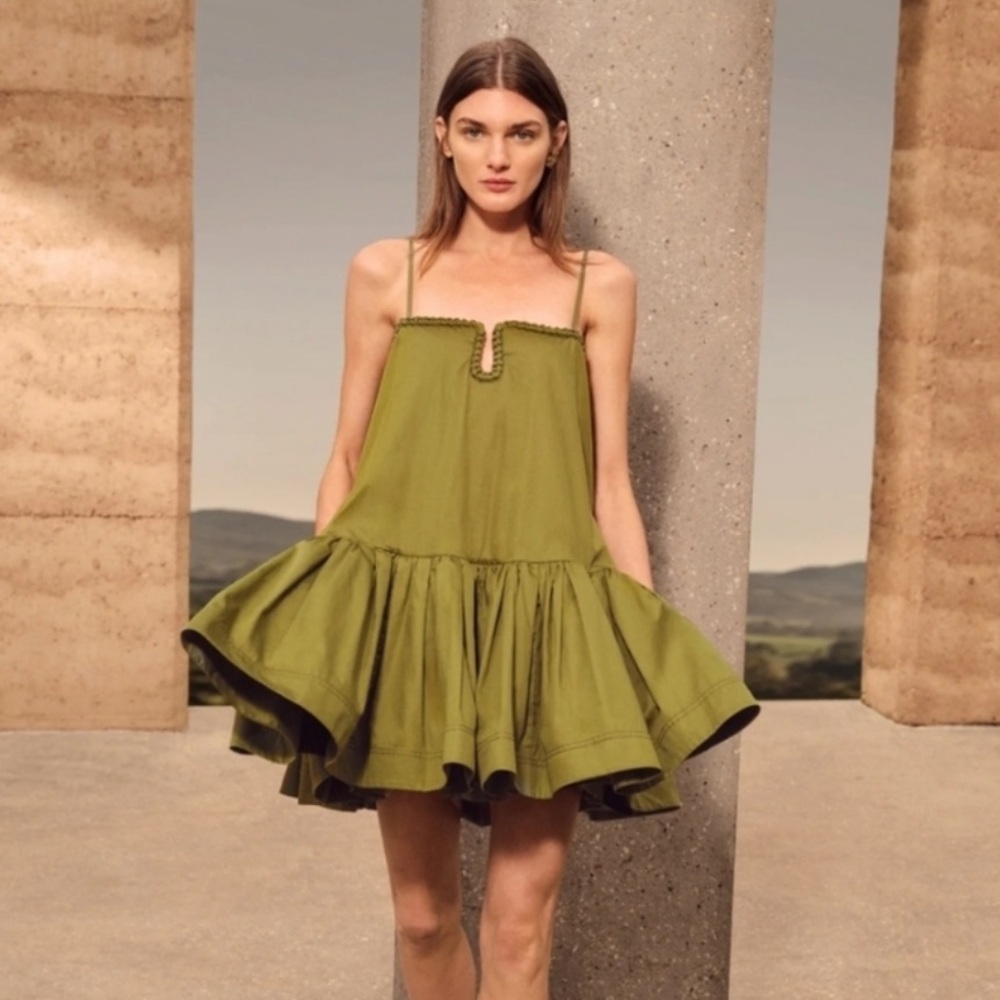 AJE Willow Sweetheart Mini Dress